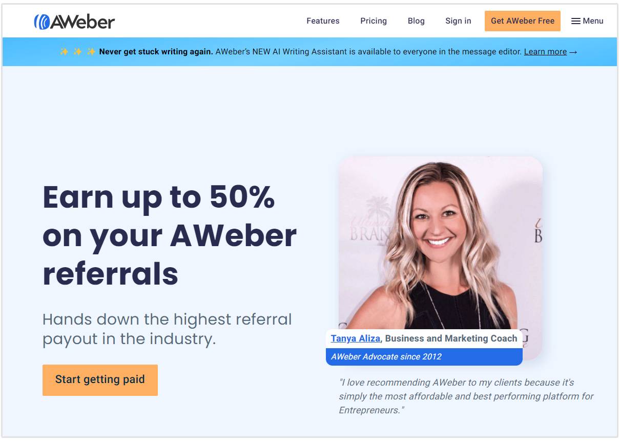 aweber affiliate program